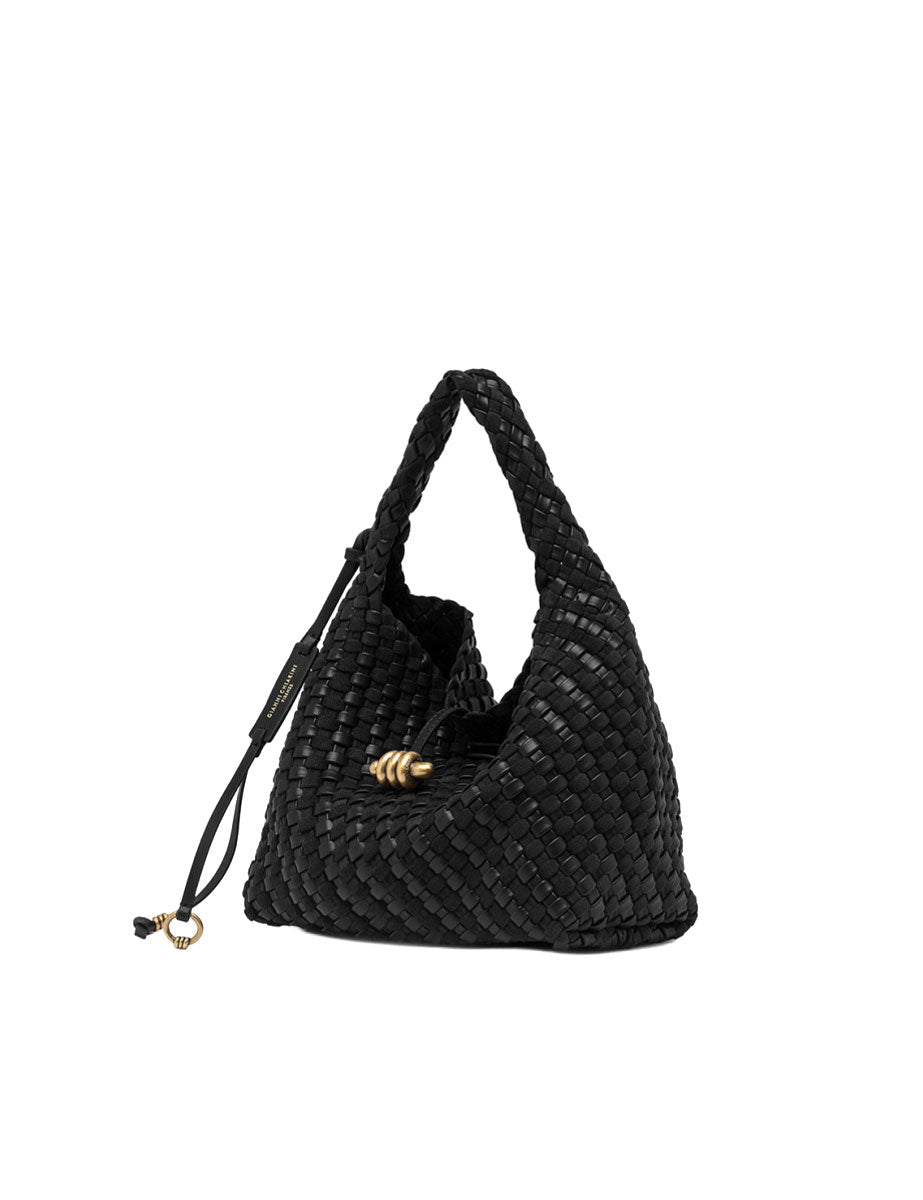 borsa pelle aurelie nero - gianni chiarini - shopper