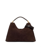 borsa pelle aurora marrone scuro - gianni chiarini - shopper