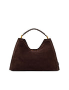 borsa pelle aurora marrone scuro - gianni chiarini - shopper