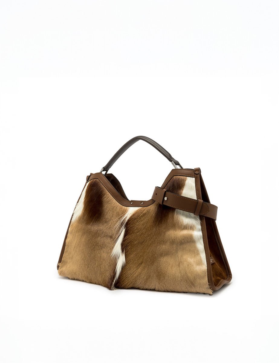 borsa pelle aurora naturale - Frida SRL