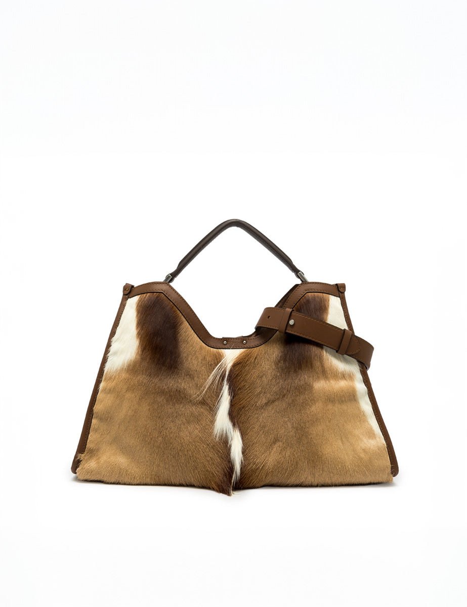 borsa pelle aurora naturale - Frida SRL