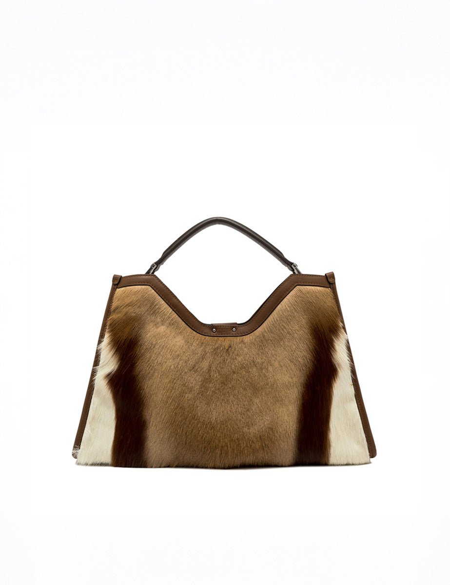 borsa pelle aurora naturale - Frida SRL