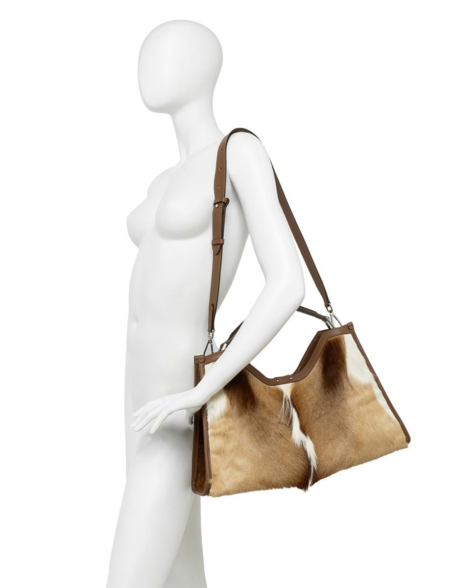 borsa pelle aurora naturale - Frida SRL