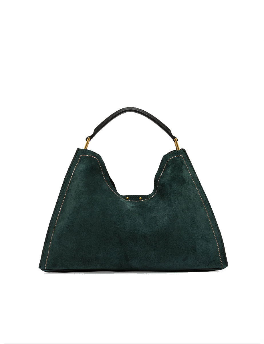 borsa pelle aurora verde - gianni chiarini - shopper
