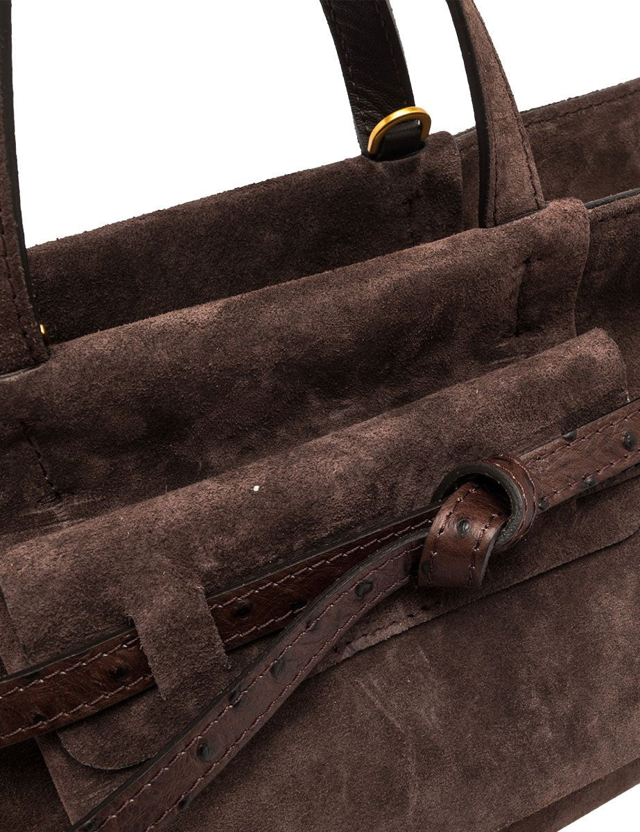 borsa pelle belty marrone scuro - gianni chiarini - shopper