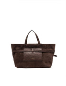borsa pelle belty marrone scuro - gianni chiarini - shopper