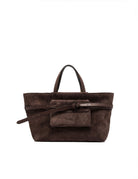 borsa pelle belty marrone scuro - gianni chiarini - shopper