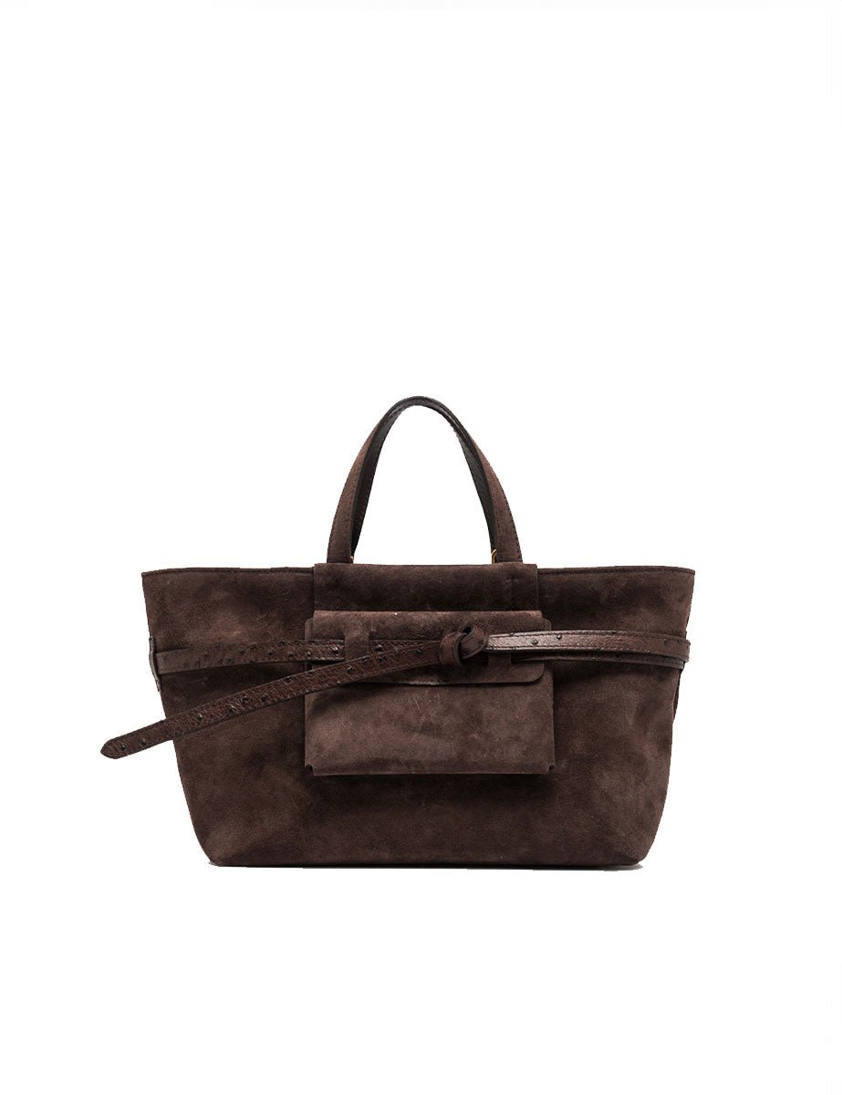 borsa pelle belty marrone scuro - gianni chiarini - shopper