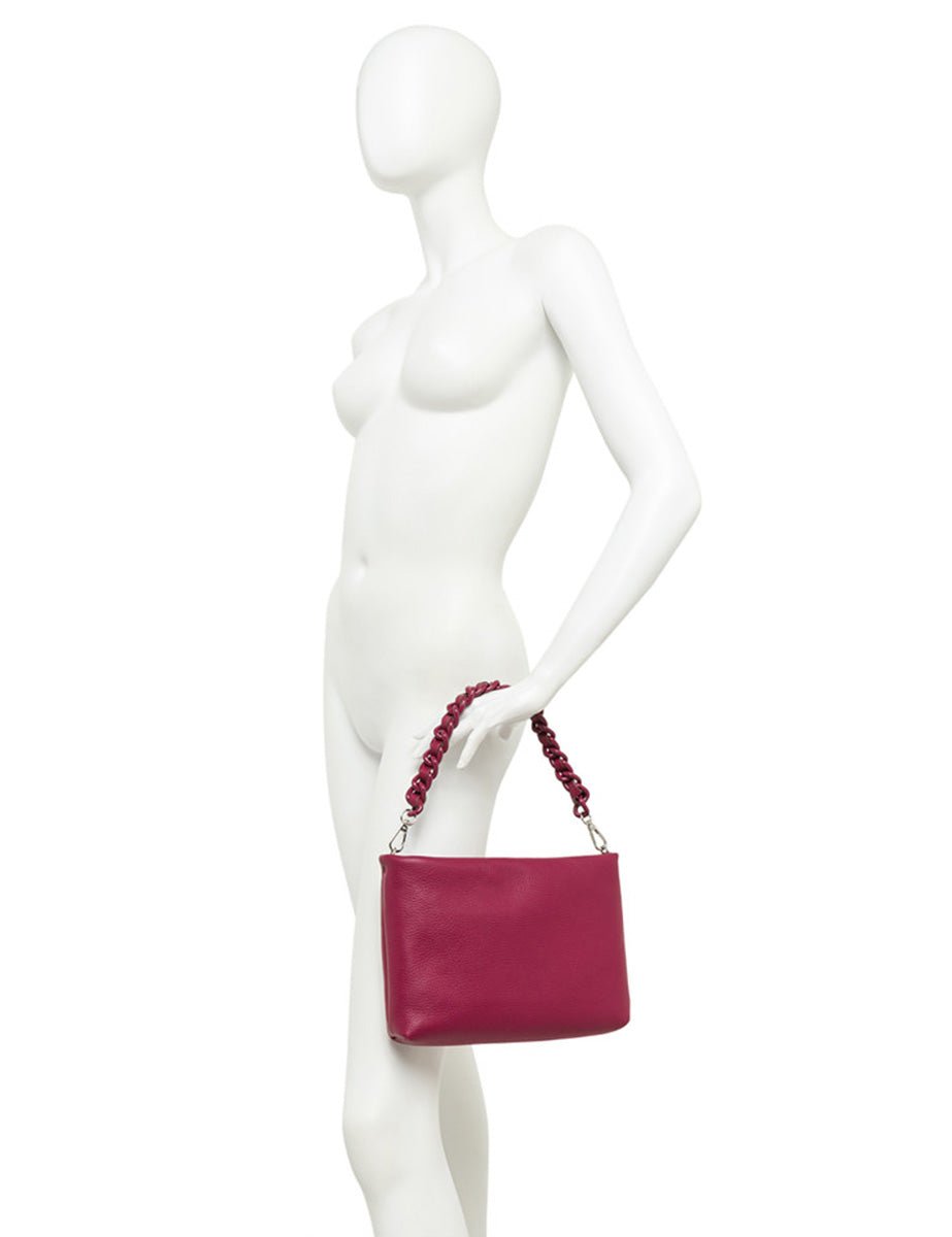 borsa pelle brenda marble - gianni chiarini - clutch