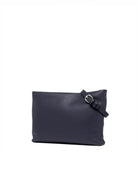 borsa pelle brenda navy - gianni chiarini - clutch
