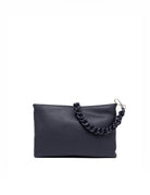 borsa pelle brenda navy - gianni chiarini - clutch