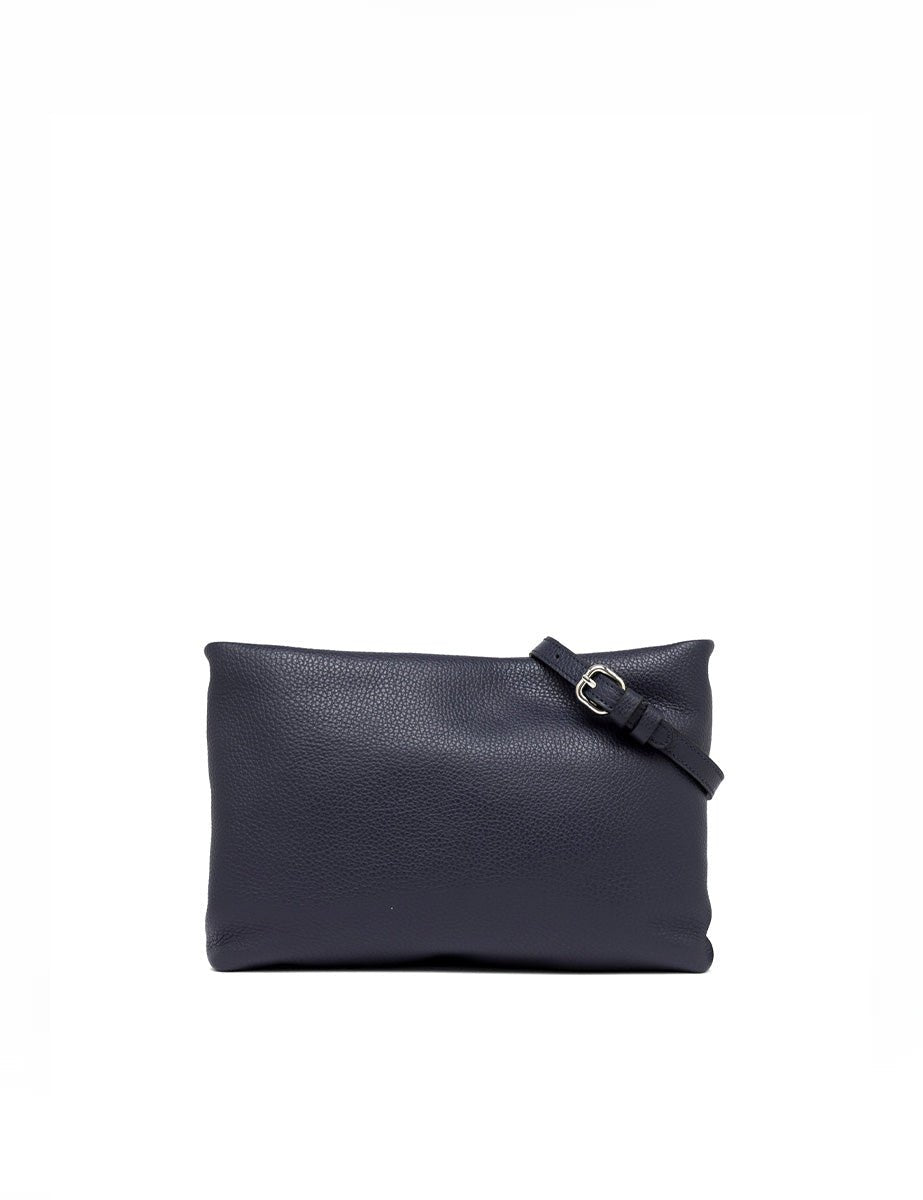 borsa pelle brenda navy - gianni chiarini - clutch