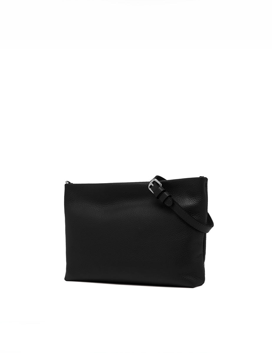 borsa pelle brenda nero - gianni chiarini - clutch