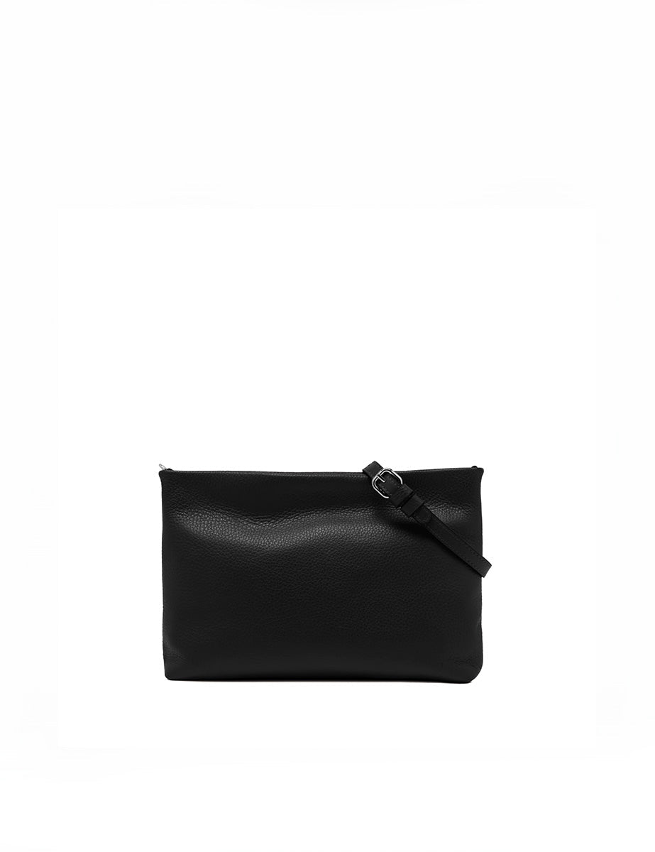 borsa pelle brenda nero - gianni chiarini - clutch
