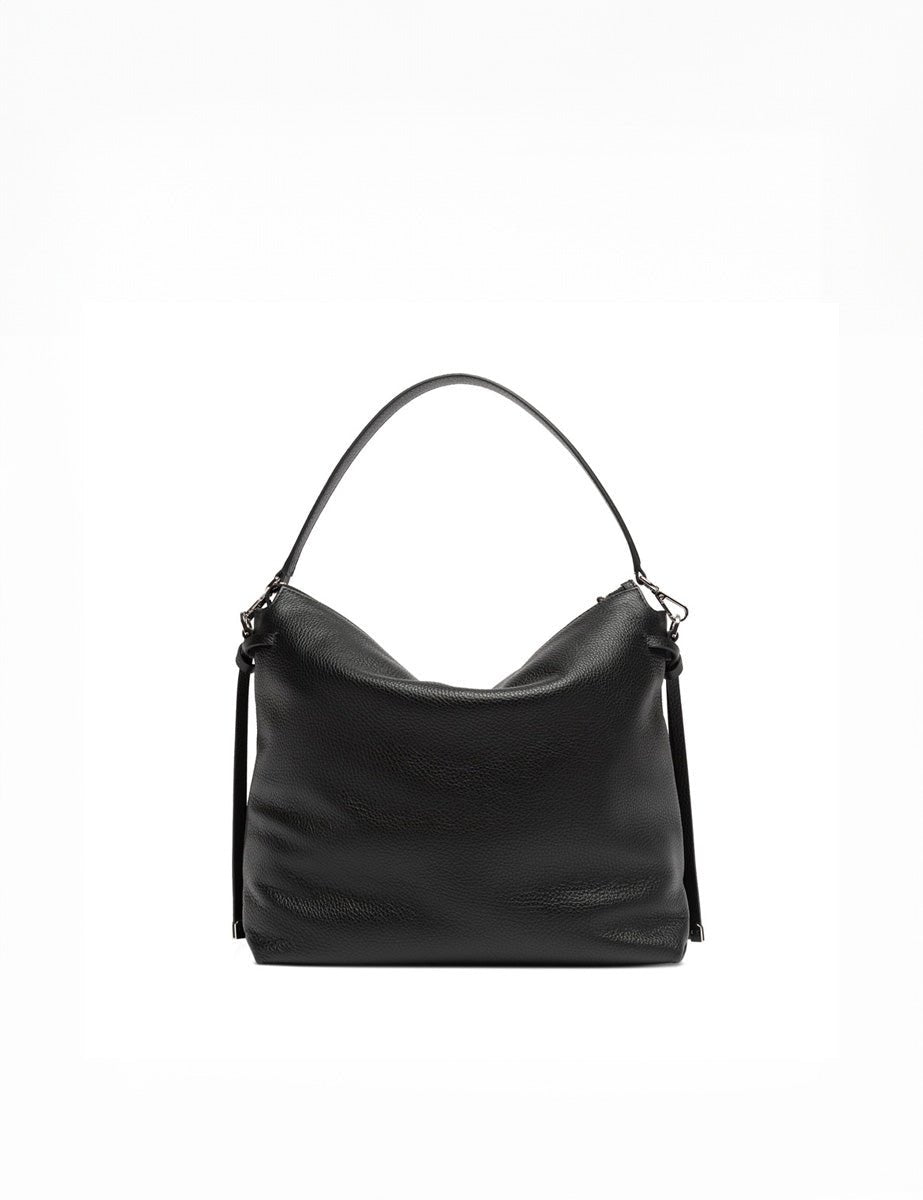 borsa pelle brina nero - Frida SRL