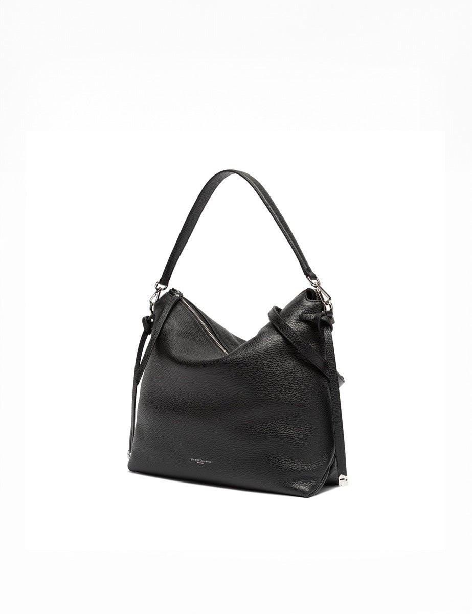 borsa pelle brina nero - Frida SRL