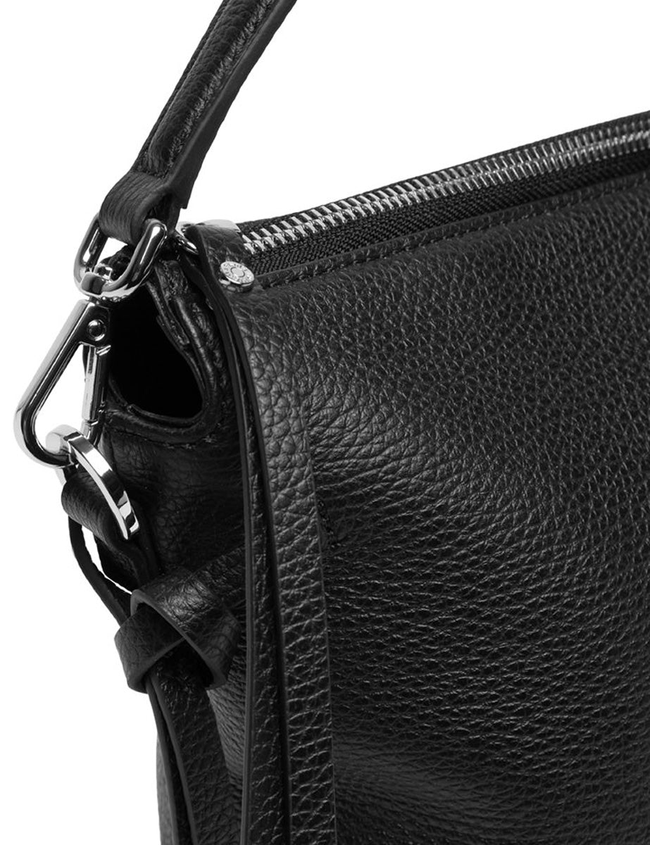 borsa pelle brina nero - Frida SRL