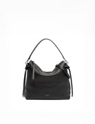 borsa pelle brina nero - gianni chiarini - shopper