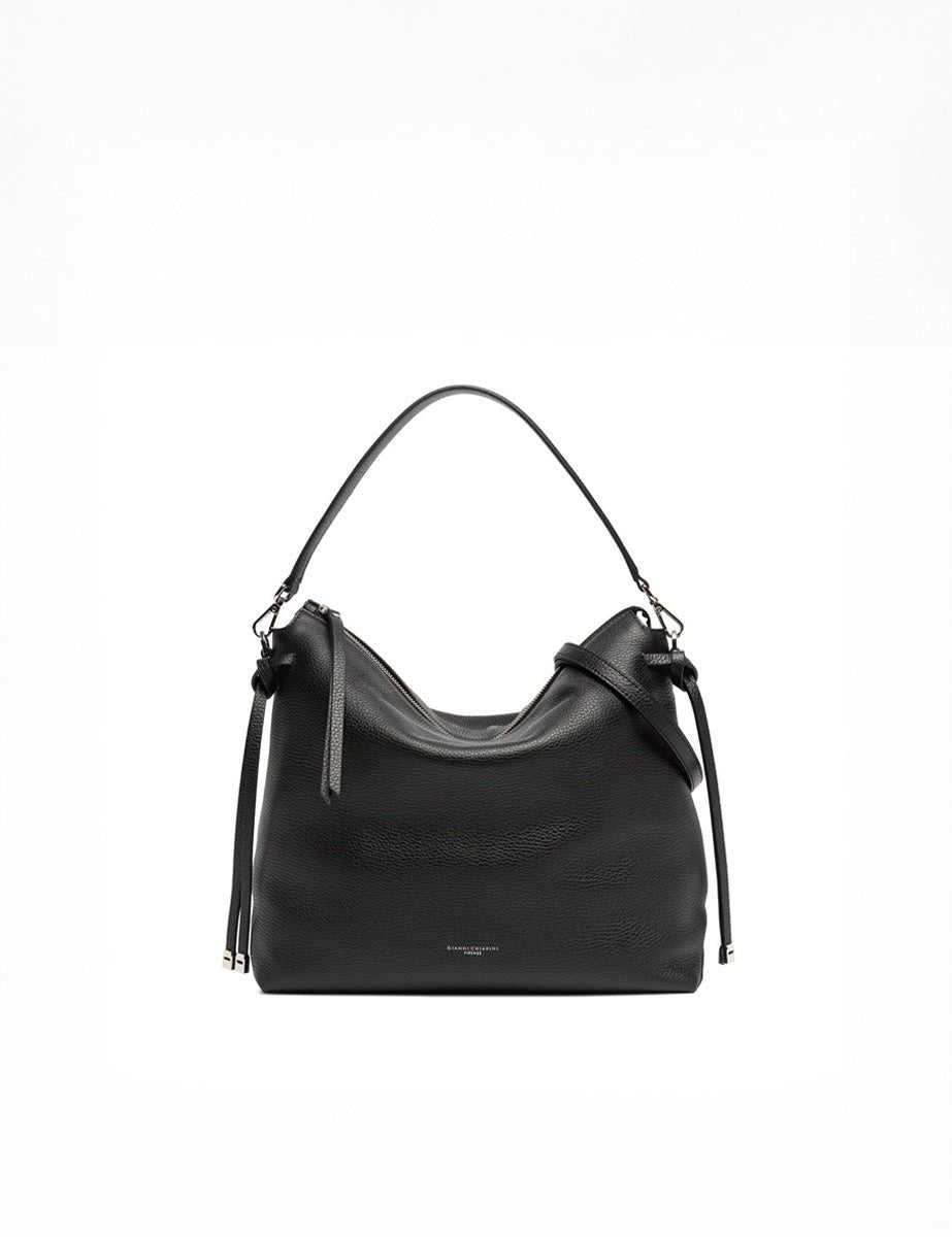 borsa pelle brina nero - Frida SRL