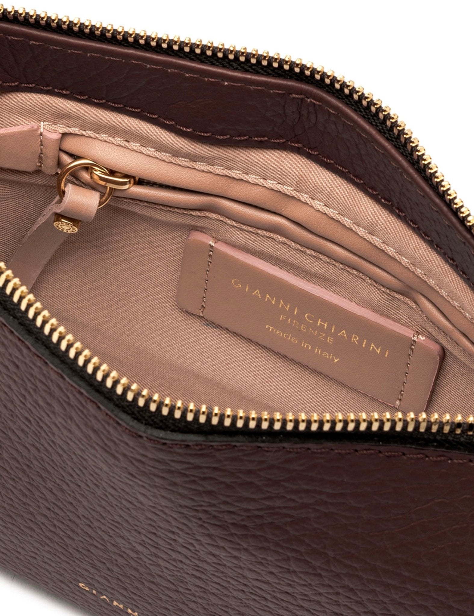 borsa pelle brooke marrone - gianni chiarini - clutch