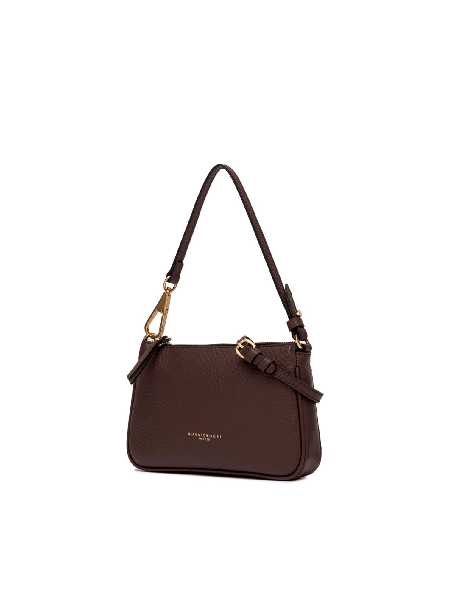 borsa pelle brooke marrone - gianni chiarini - clutch