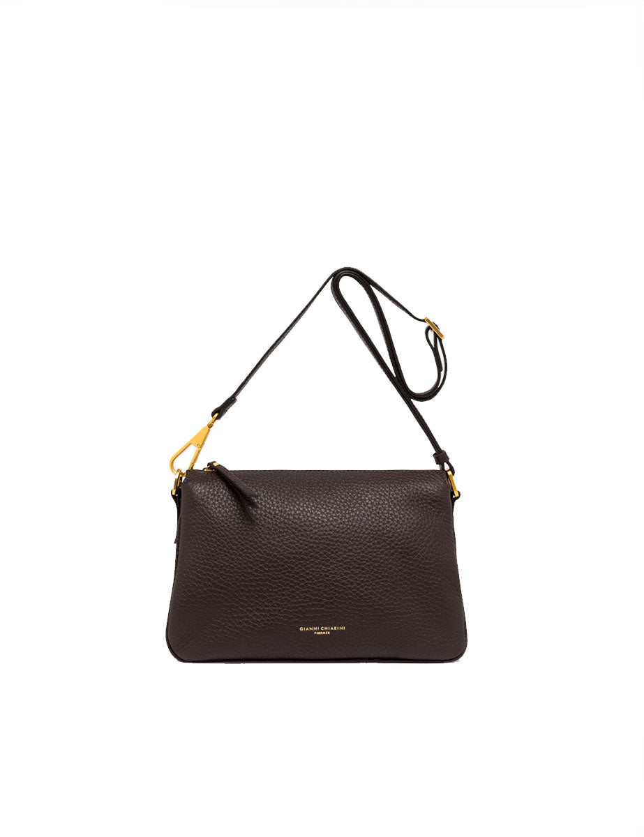 borsa pelle brooke marrone espresso - gianni chiarini - clutch