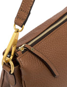 borsa pelle brooke marrone noce - gianni chiarini - clutch
