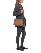 borsa pelle brooke marrone noce - gianni chiarini - clutch