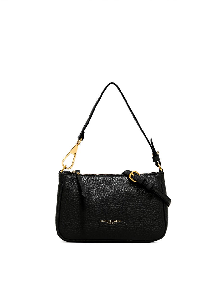 borsa pelle brooke nero - gianni chiarini - clutch