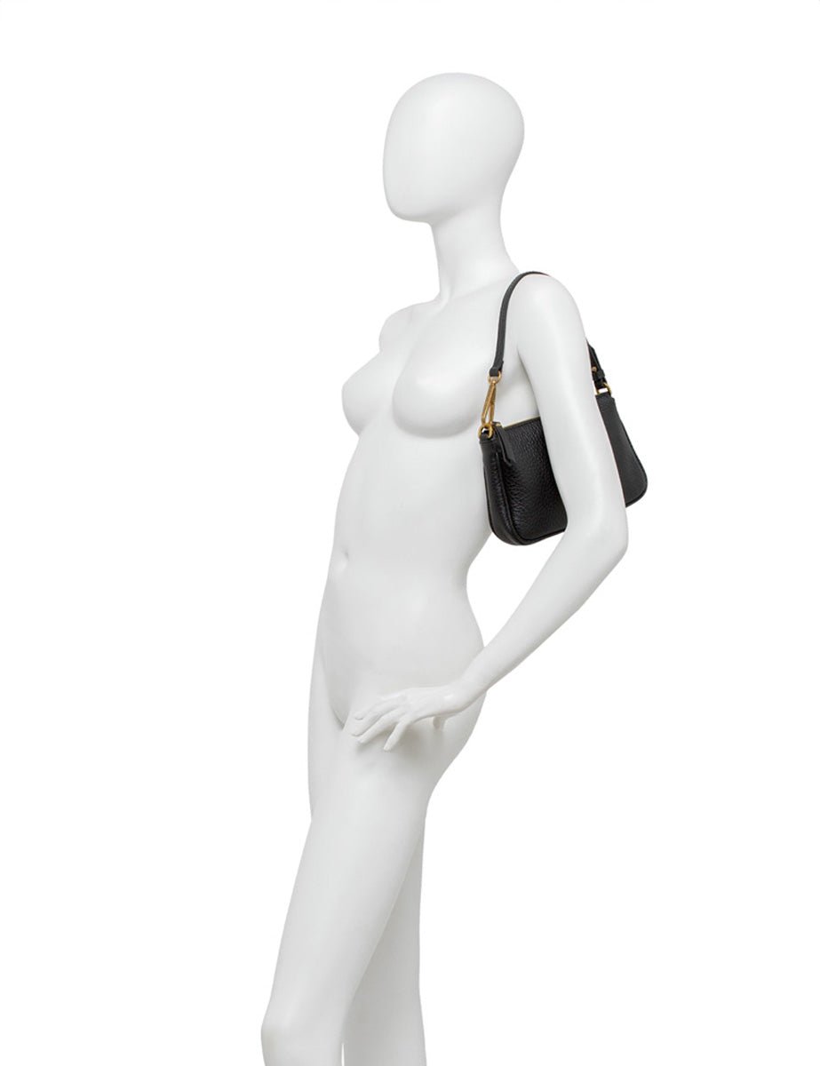 borsa pelle brooke nero - gianni chiarini - clutch