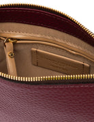 borsa pelle brooke wine berry - gianni chiarini - clutch