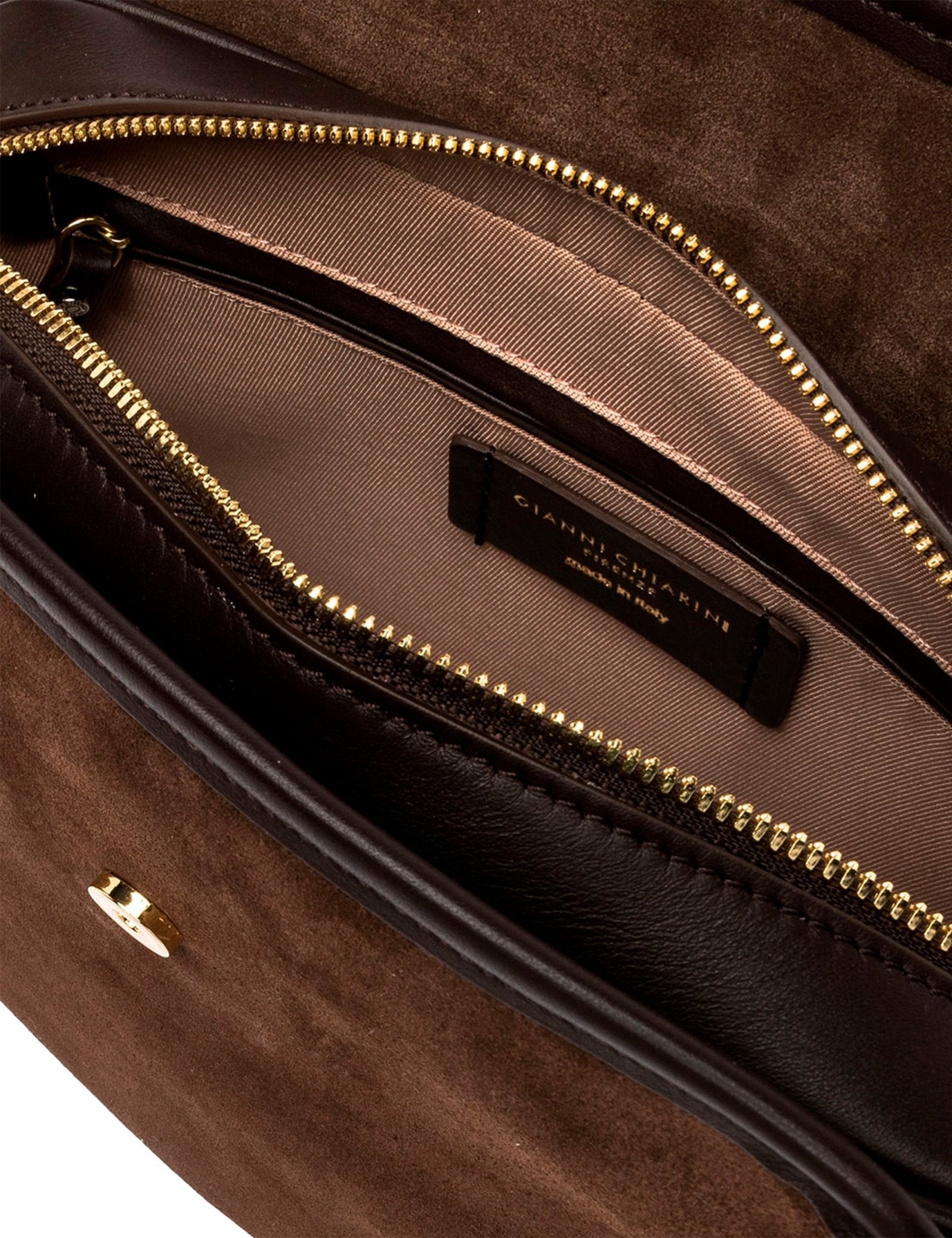 borsa pelle caterina cioccolato - gianni chiarini - clutch