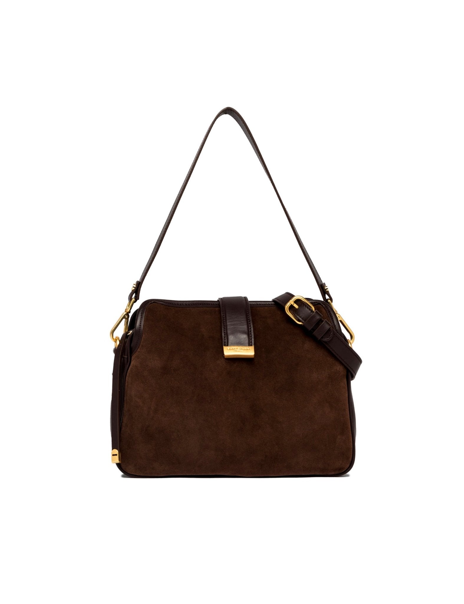 borsa pelle caterina cioccolato - gianni chiarini - clutch