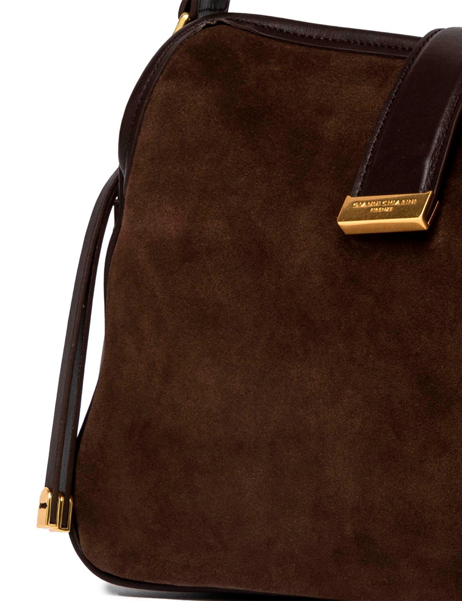 borsa pelle caterina cioccolato - gianni chiarini - clutch