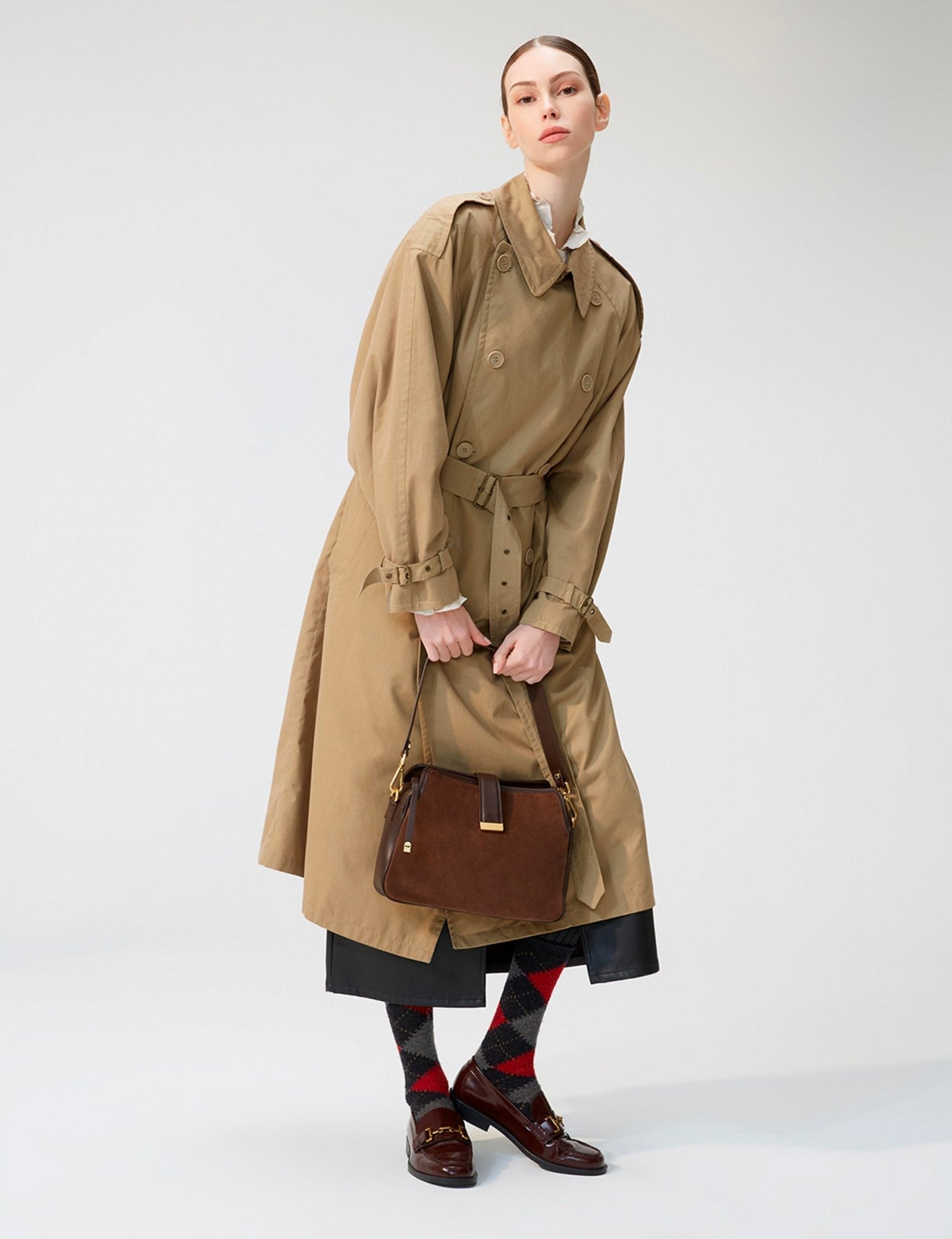 borsa pelle caterina cioccolato - gianni chiarini - clutch
