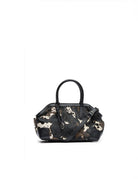 borsa pelle cavallino stampa mucca nero - ash - shopper