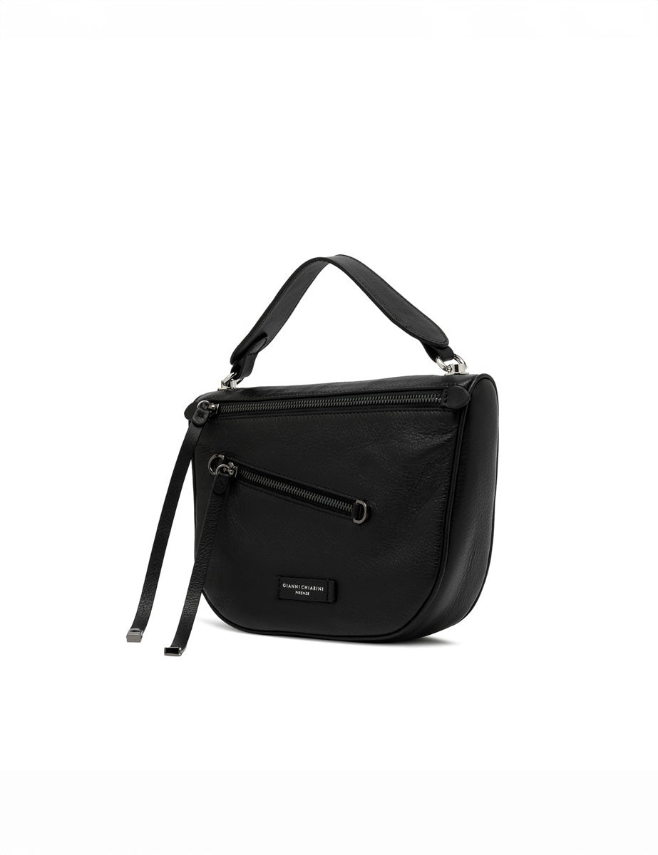 borsa pelle cindy nero - gianni chiarini - clutch