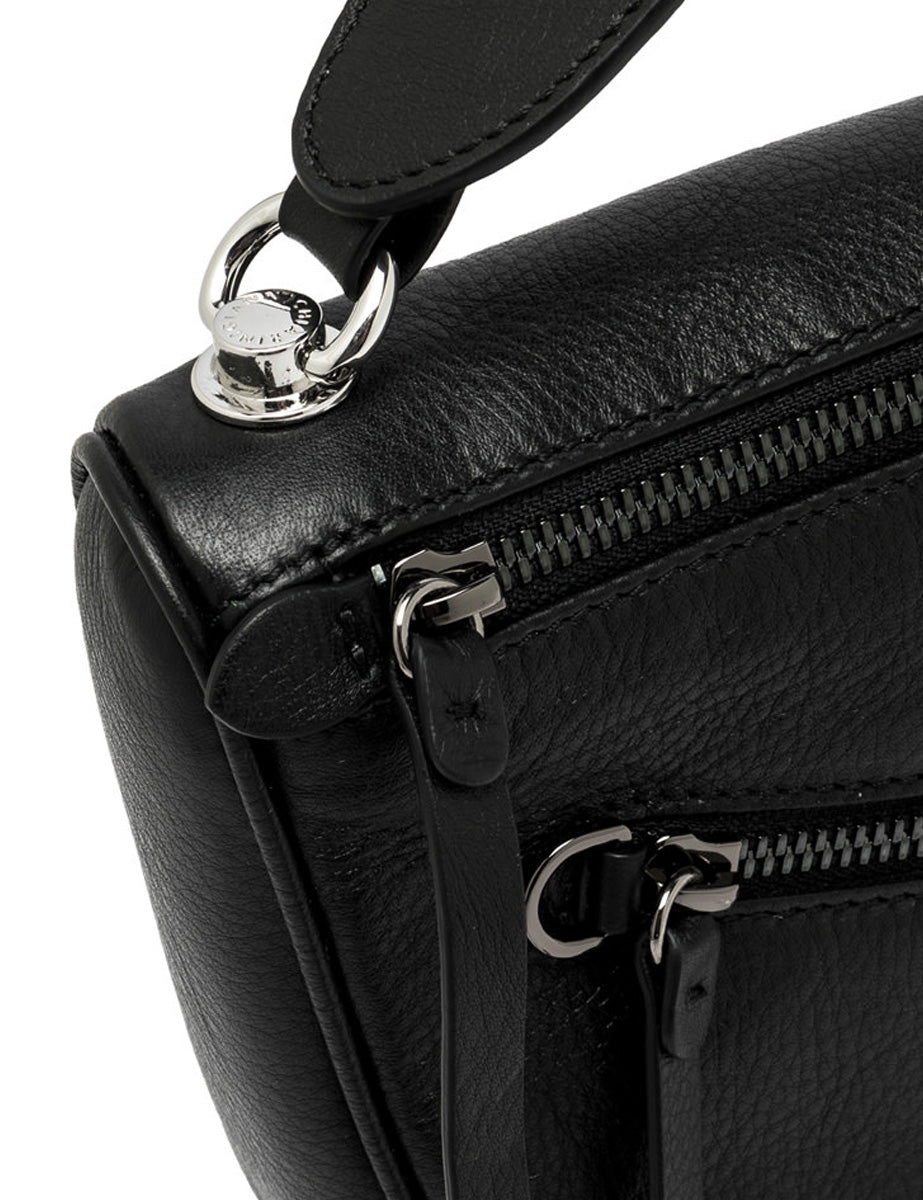 borsa pelle cindy nero - gianni chiarini - clutch