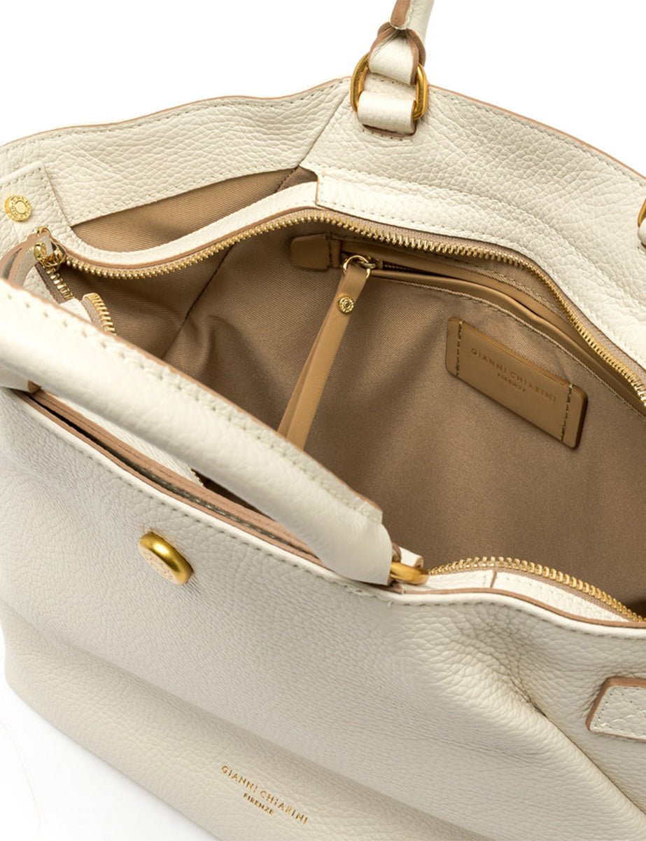 borsa pelle claudette marble - gianni chiarini - shopper