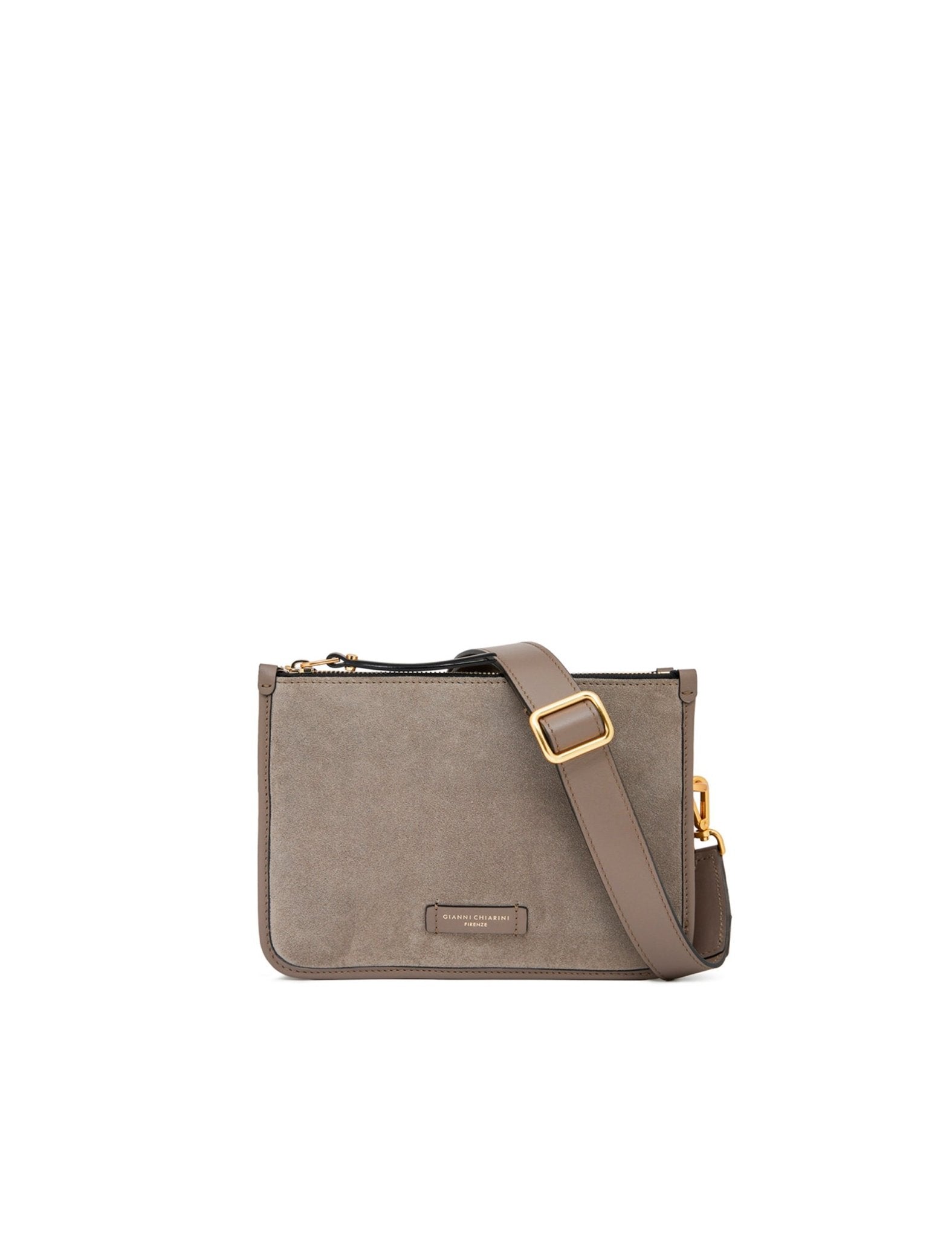 borsa pelle debbie grigio chiaro - gianni chiarini - clutch