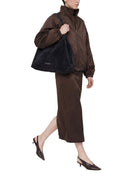 borsa pelle dua blu - gianni chiarini - shopper