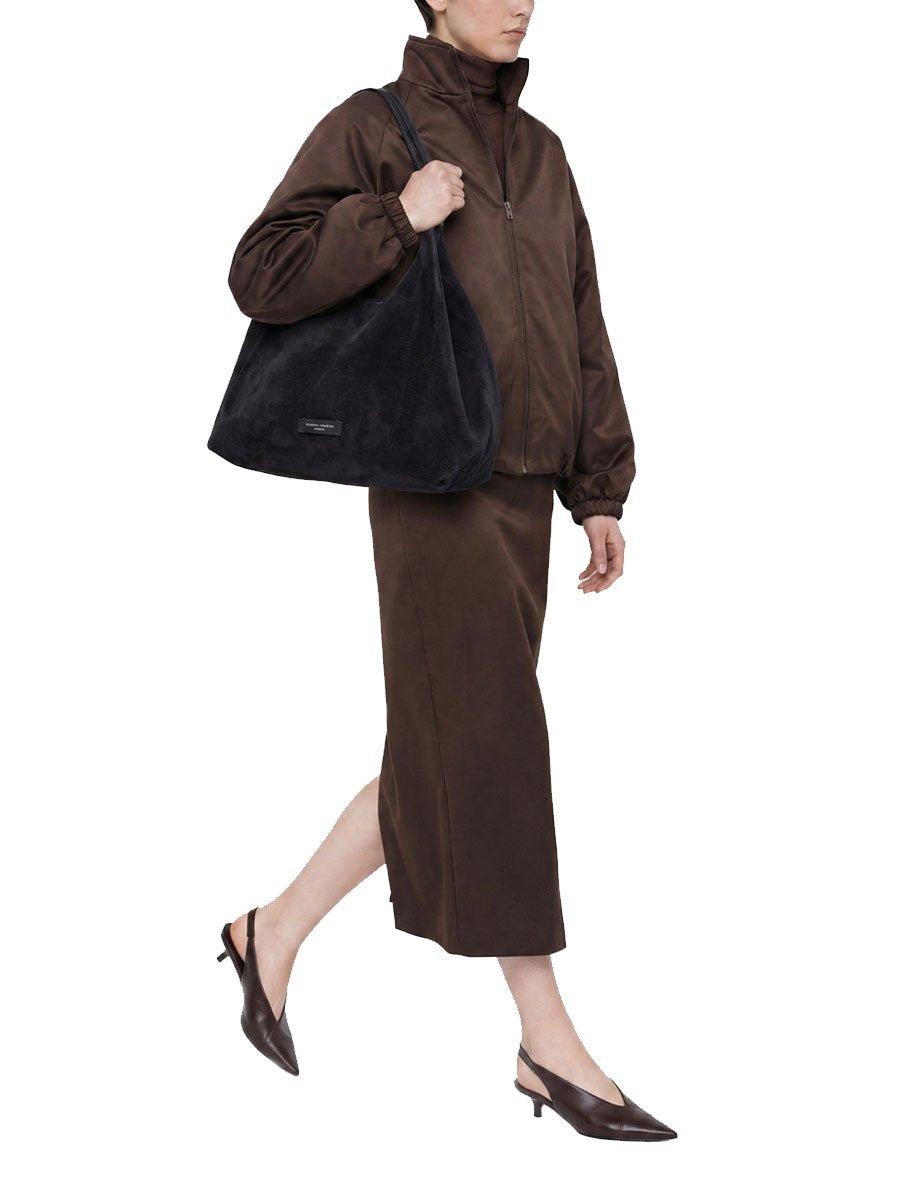 borsa pelle dua blu - gianni chiarini - shopper
