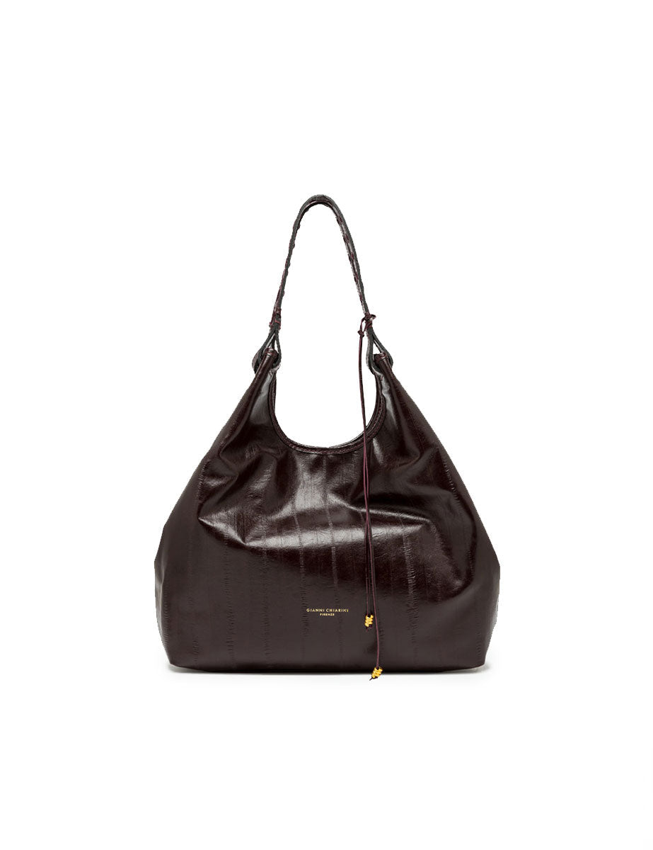 borsa pelle dua bordeaux - gianni chiarini - shopper