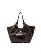 borsa pelle dua bordeaux - gianni chiarini - shopper