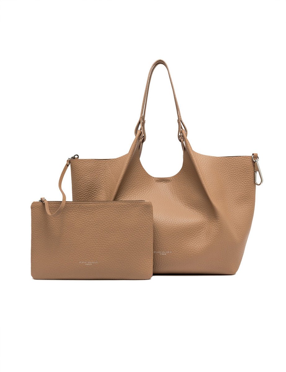 borsa pelle dua clay - gianni chiarini - shopper