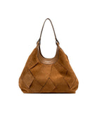 borsa pelle dua intreccio caramel - gianni chiarini - shopper