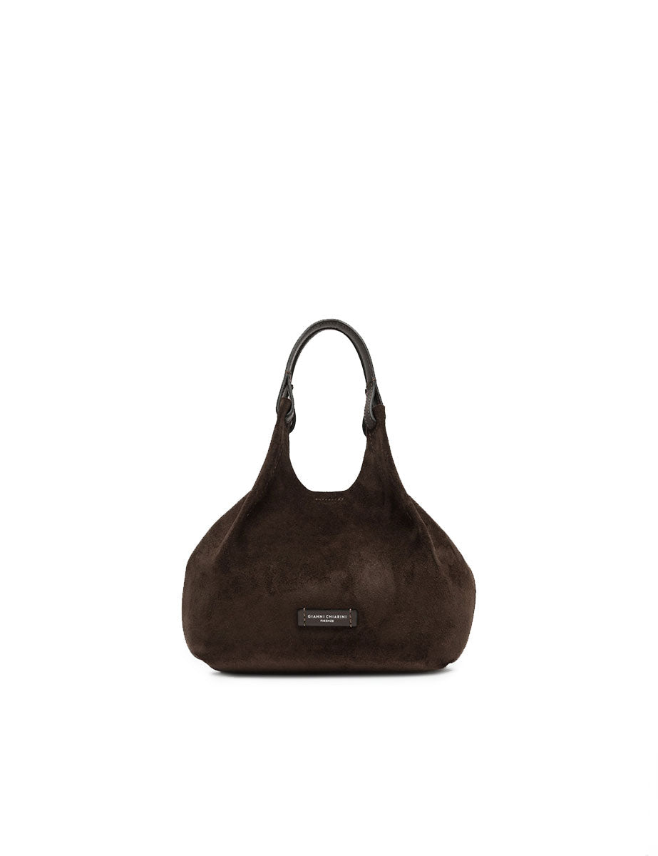 borsa pelle dua marrone scuro - gianni chiarini - shopper