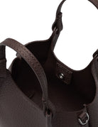 borsa pelle dua marrone scuro - gianni chiarini - shopper
