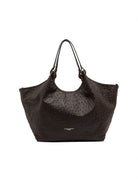 borsa pelle dua marrone scuro - gianni chiarini - shopper