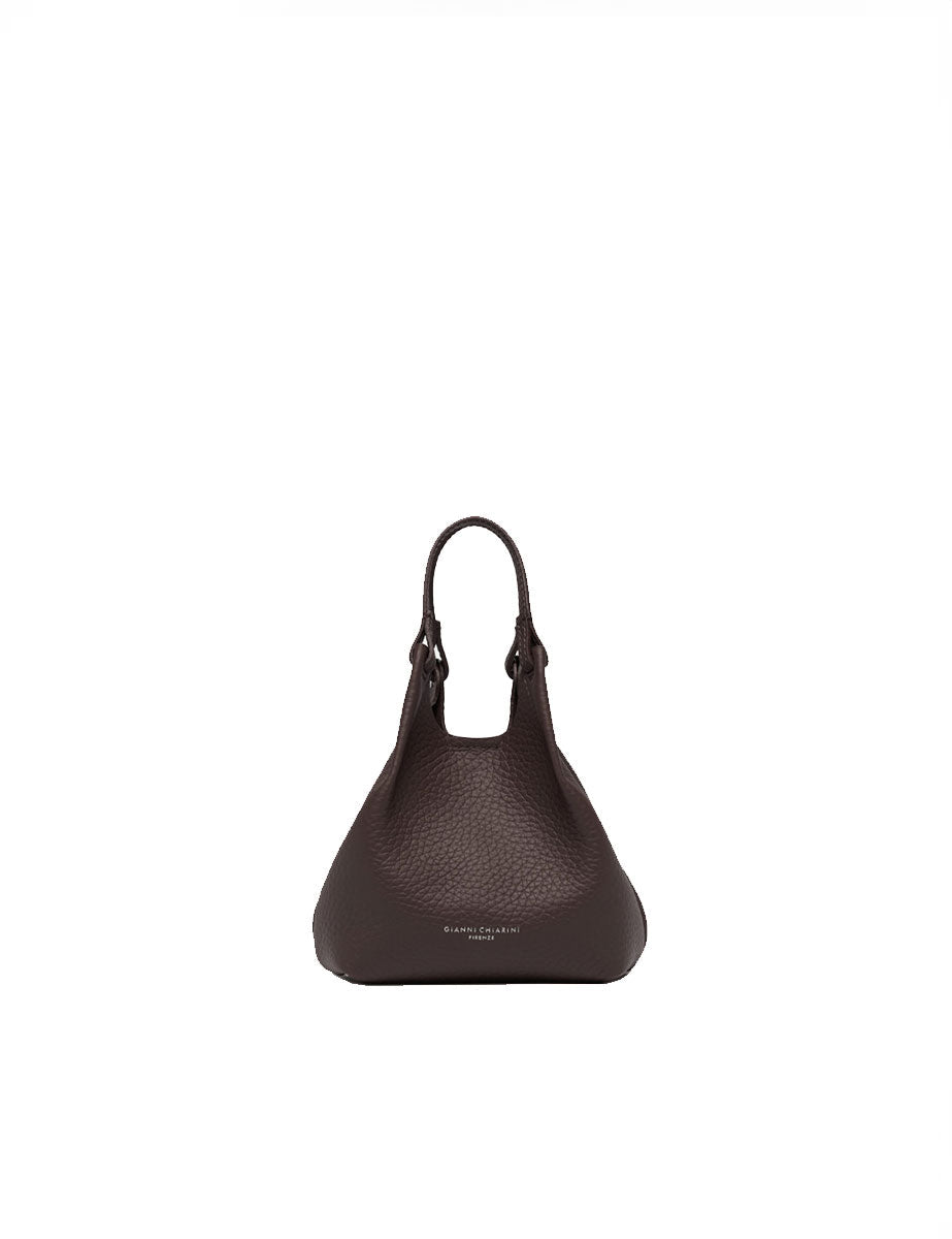 borsa pelle dua marrone scuro - gianni chiarini - shopper